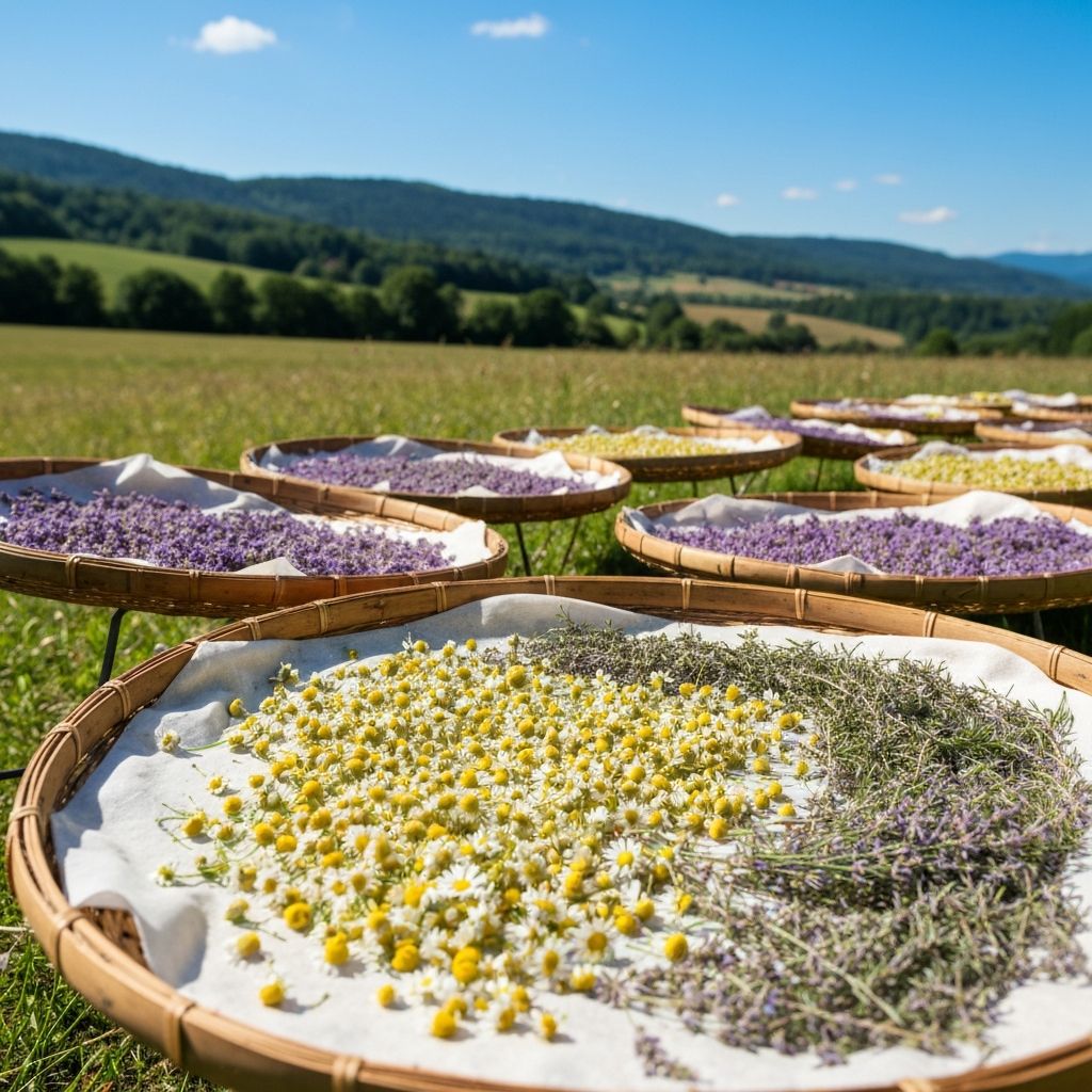 Drying herbs